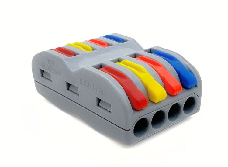 Universal Electrical connector, 4 in 4 out