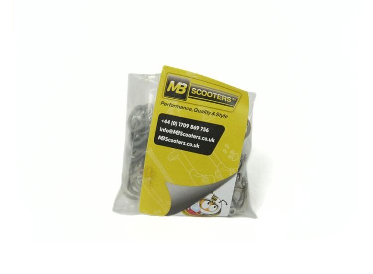 Circlip external 12mm, Lambretta clutch arm, rear brake pedal, stainless steel, Bag of 100