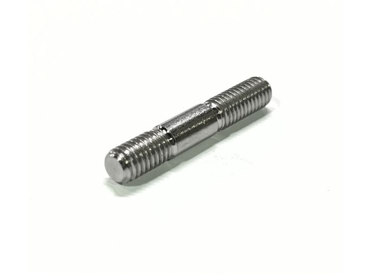 Stud 6x37mm - 16x10x11mm, Lambretta crankcase side, stainless steel, MB