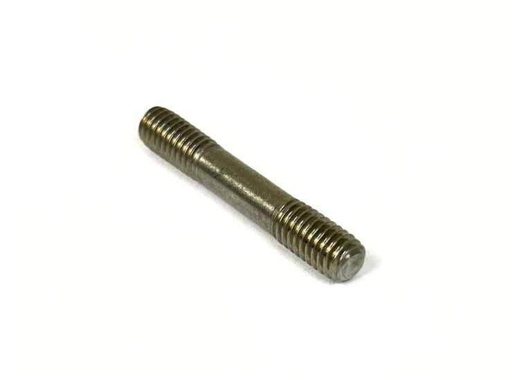 Stud 6x37mm - 12x13x15mm, Lambretta crankcase side tail pipe, stainless steel, MB