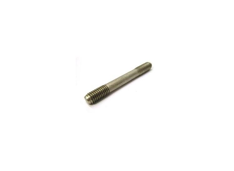 Stud 6x51mm - 12x23x16mm, Lambretta crankcase side stud with Dev-Tour bracket, stainless steel, MB