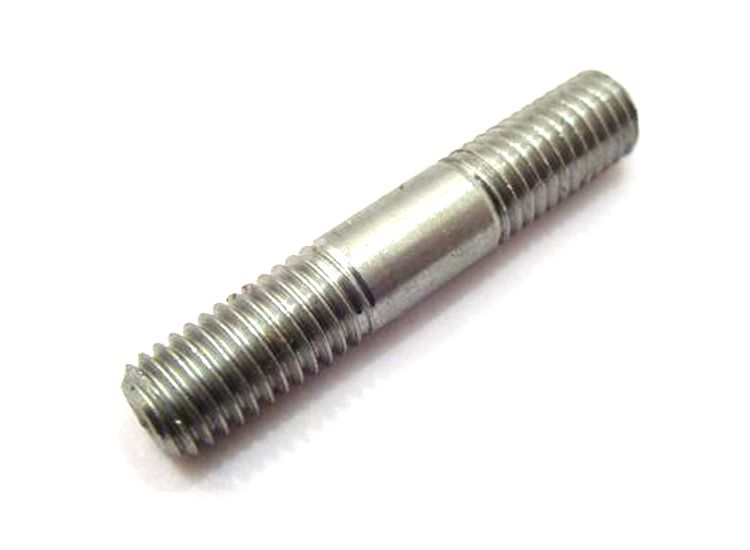 Stud 8x45mm - 17x11x17mm, Lambretta crankcase side exhaust mount, stainless steel, MB