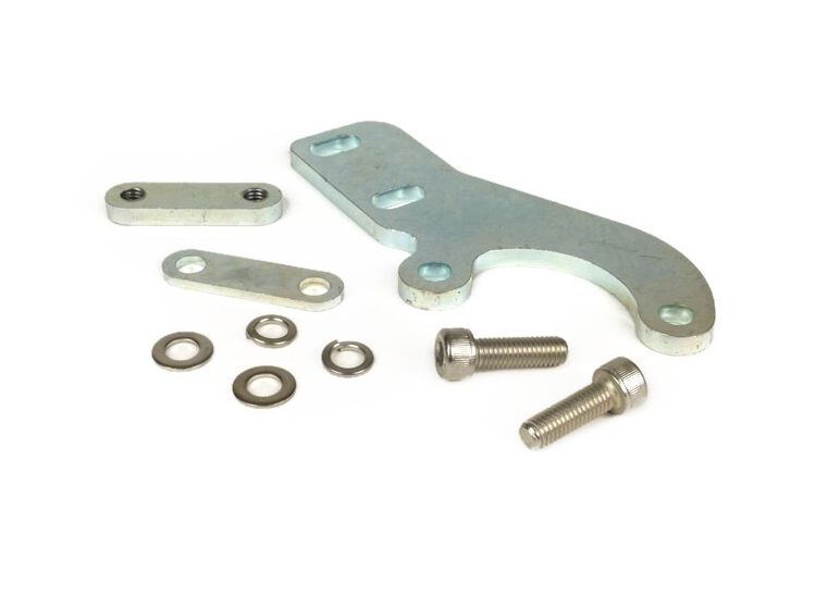Lambretta Clubman Exhaust, swan neck bracket, MBgm