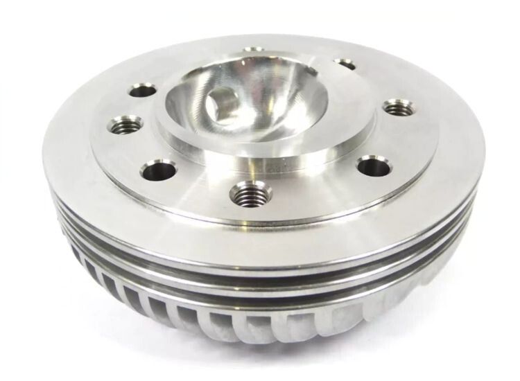 Lambretta Cylinder head RT225/230, 8 hole, 70mm bore, dropped head, Race-Tour MBgm