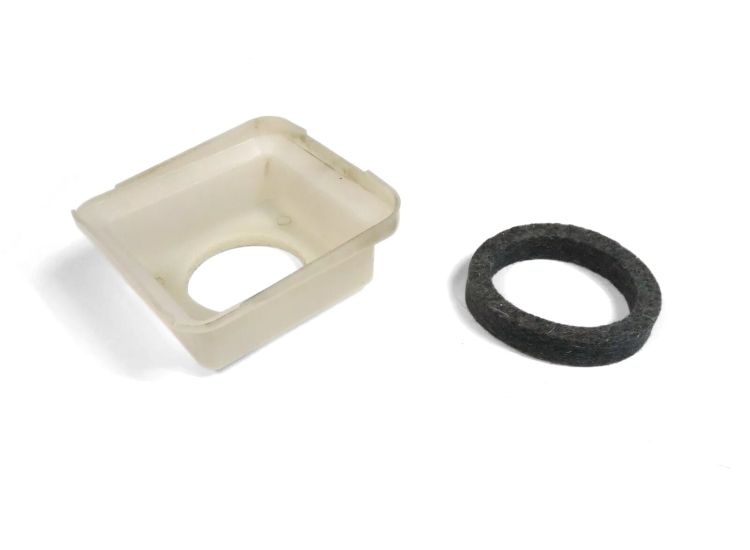 Lambretta Petrol (fuel) tank drip tray, with felt washer