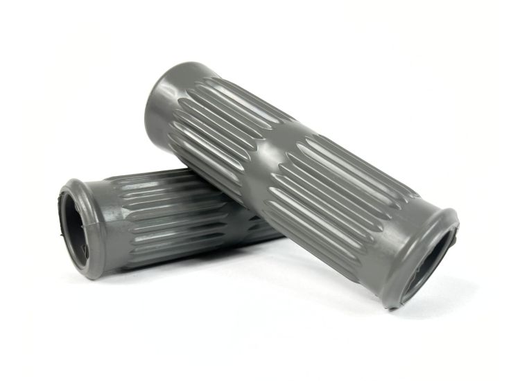 Lambretta Headset (handlebar) grips, standard, pair, Grey, S3, Italian