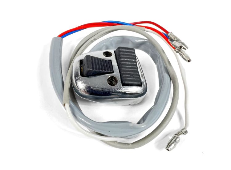 Lambretta Headset (handlebar) light switch, dip/dazzle, Black, Gp