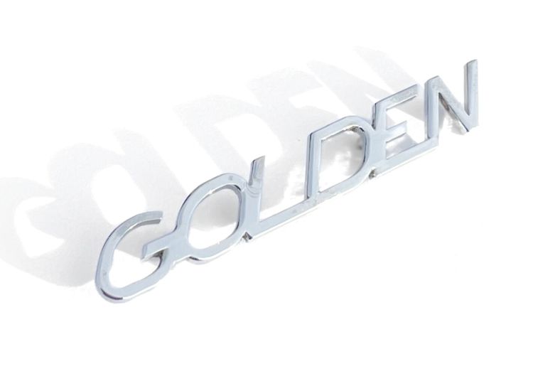 Lambretta Legshield badge Golden