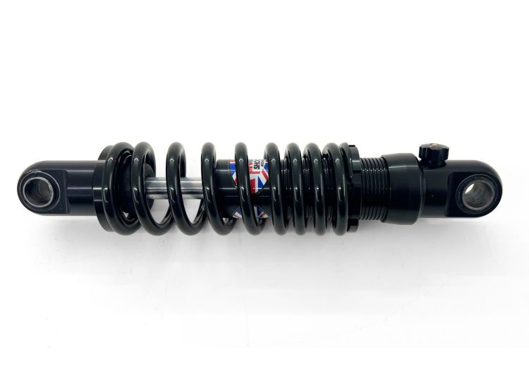 Lambretta Rear shocker, single adjustment, Black, fits Series 3, Protech