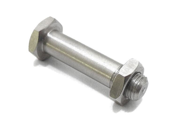 Lambretta Fork link bolt with half nut and shake proof washer, stainless steel, MB