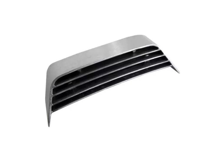 Lambretta Rear frame grill Gp, plain alloy