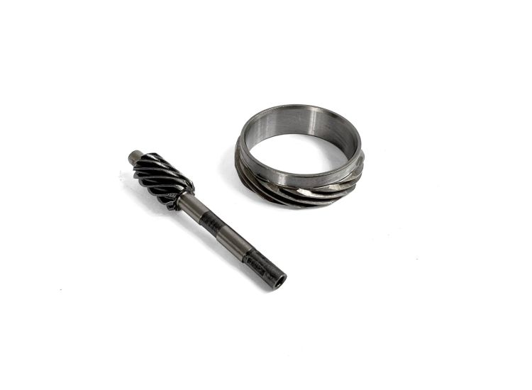 Lambretta Front hub speedo drive two pieces, worm and drive, metal, Race-Tour MB