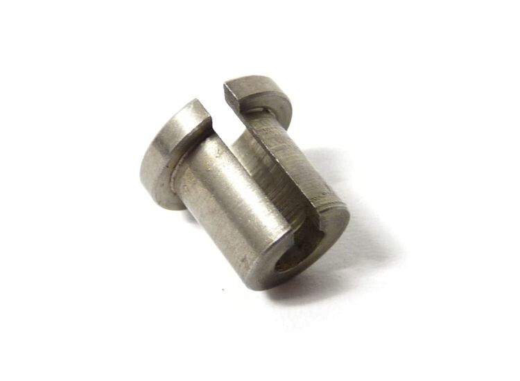 Lambretta Front hub brake cable top hat split bush, stainless steel, MB