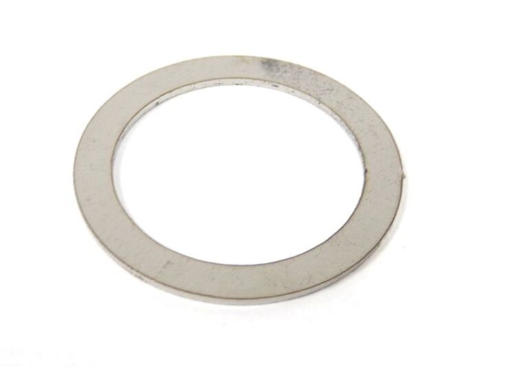 Lambretta Headset (handlebar) throttle tube shim, straight, 1mm, stainless steel, S3, MB