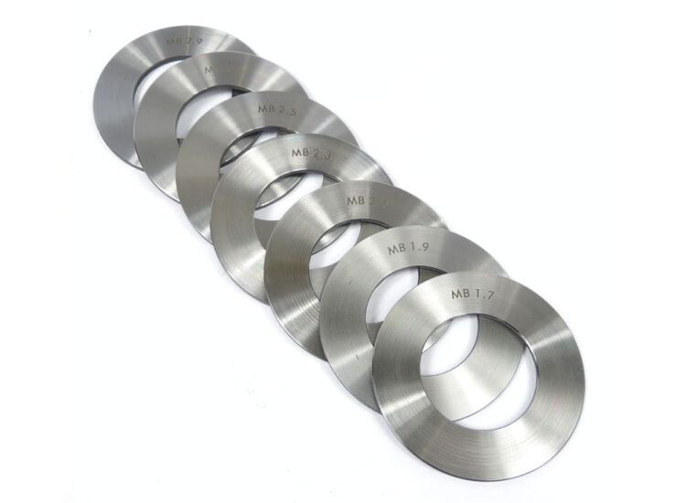 Lambretta Gear box shim set 1.5 - 2.9mm, odds (9 shims) MB