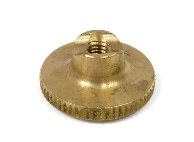 Lambretta Brake adjuster nut, knurled, Brass, MB