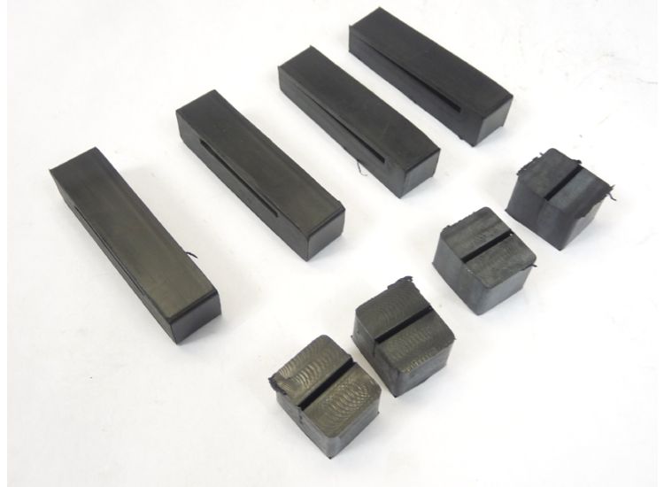 Lambretta Petrol (fuel) tank strap rubber buffer set (2 back, 2 bottom, 4 side rubbers) Gp, budget version