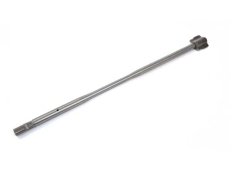 Lambretta Headset (handlebar) rod (spline in - paddle out, 300mm) early Jet 150/200, stainless steel, S3, MB