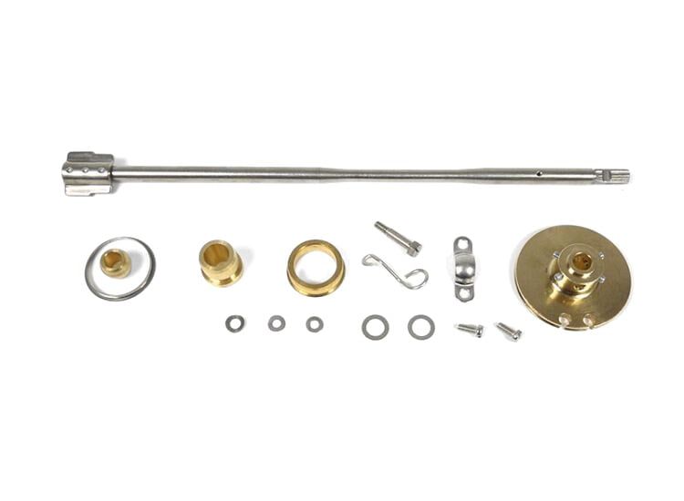 Lambretta Headset (handlebar) rod kit, clutch side (spline in - paddle out, 311mm) Li 125/150, S3, MB