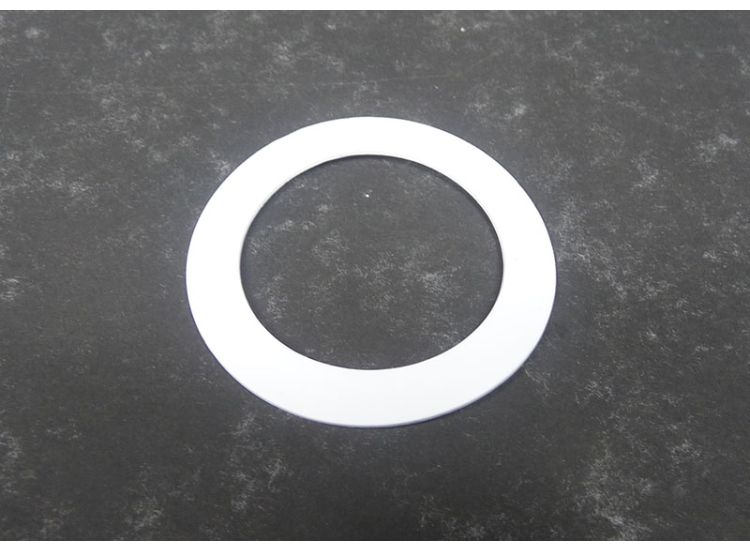 Gasket Lambretta drive side (plate) high strength fuel resistant, White, Race-Tour MB