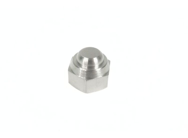 Nut dome 16x1.5mm, 27mm OD, Lambretta Rear shocker/Engine mount (not rear hub) stainless steel, MB