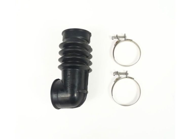 Lambretta Air filter (air hose) rubber bellows with stainless clips Gp150/200, MB