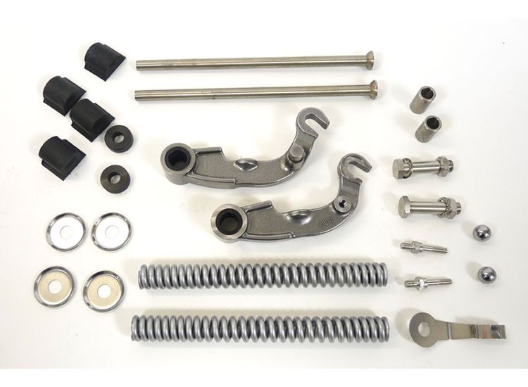 Lambretta Fork overhaul kit, drum link with dampers late, push in buffers, Race-Tour MB