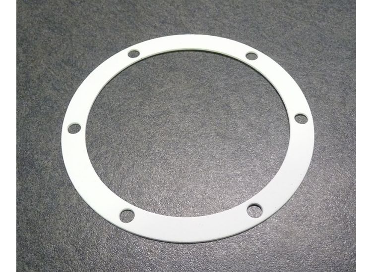 Gasket, Lambretta mag housing, 1mm (1st oversized) high strength fuel resistant, White,  Race-Tour  MB