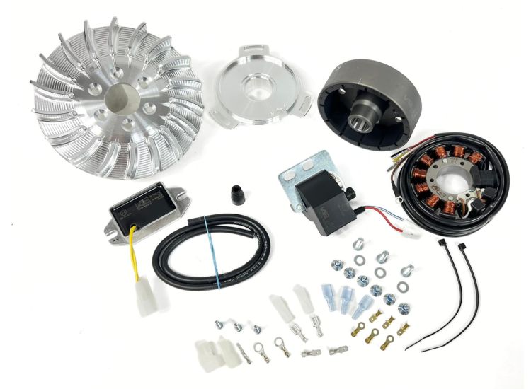 Lambretta Electronic Ignition kit (flywheel, stator, CDI, rectifier) road version, Li, Sx, Tv, AC, Vape
