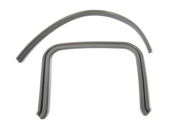 Lambretta Bridge piece rubber set, front and rear, Grey, S1/2