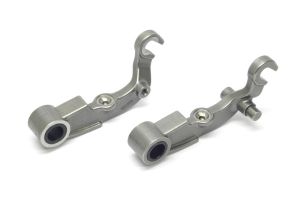 Lambretta Fork links, drum type with damper stud lugs, uses GP rods, pair (with nylon bushes) Race-Tour MB