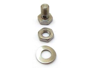 Lambretta Rear brake pedal clamp bolt assembly, stainless steel, MB