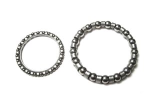 Lambretta Fork steering bearing kit, top and bottom (upper, lower) cage bearings
