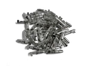 Universal Electrical connector, 4mm male brass and Zinc plated bullet, pack of 50