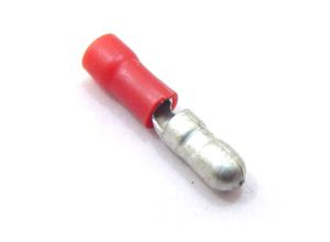 Universal Electrical connector, 4mm male bullet, Red
