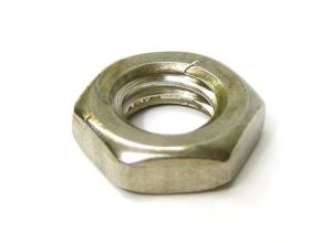 Nut half lock 8mm, Lambretta disc static pad tab washer grub screw nut, stainless steel