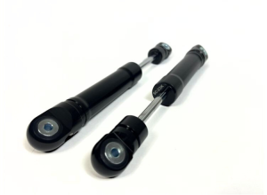 Lambretta Front shockers (dampers) Black, Thin retro slim type, non-adjustable, bgm