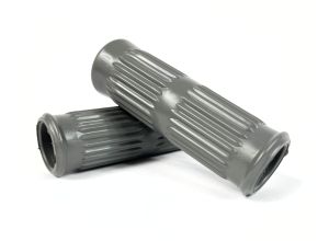 Lambretta Headset (handlebar) grips, standard, pair, Grey, S3, Italian