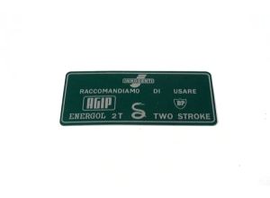Lambretta Petrol (fuel) flap sticker, Pre 1966, Green, Li, Tv,