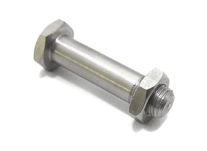 Lambretta Fork link bolt with half nut and shake proof washer, stainless steel, MB