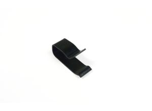 Lambretta Side panel runner arm buffer clip, steel and blacked, S3, MB