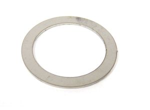 Lambretta Headset (handlebar) throttle tube shim, straight, 1mm, stainless steel, S3, MB