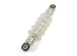 Lambretta Fork damper gaiters (bellows) for standard and bgm thin front shockers, Clear, pair, MB