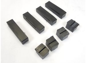 Lambretta Petrol (fuel) tank strap rubber buffer set (2 back, 2 bottom, 4 side rubbers) Gp, budget version