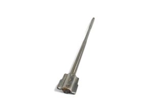 Lambretta Headset (handlebar) rod (spline in-plate out) (Short 298mm) stainless steel, Li Special, Tv, Sx, S3, MB