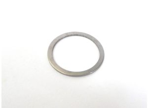 Lambretta Headset (handlebar) throttle tube shim, straight, 1mm, stainless steel, S2, MB