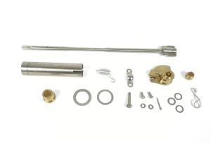 Lambretta Headset (handlebar) rod kit, throttle side (spline in - paddle out, 300mm) Spanish early type, MB