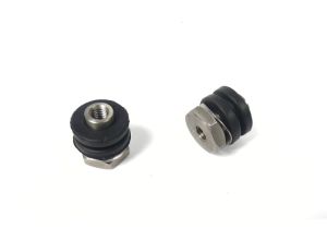 Lambretta Rear light unit, nut kit, 2 nuts, 2 rubbers, 2 washers, stainless steel, Gp, MB