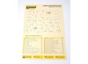 Lambretta parts posters, full set of 15, Limited edition, MB