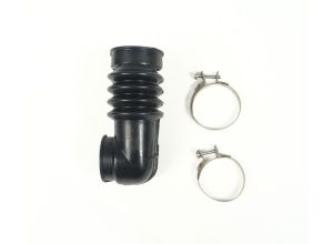 Lambretta Air filter (air hose) rubber bellows with stainless clips, 18/20mm carbs also PHBL 25mm, Viton, MB